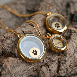 Locket Memory Keepsake Necklace Pet Hair Urn Personalized Living Memory Necklace
