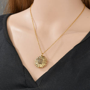 You Are A Badass-Sunflower Necklace
