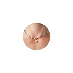 The Colorful Letter Necklace