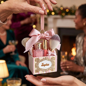 Makeup Set Beauty Brush Christmas Acrylic Ornament - Personalized Gift For Makeup Lovers