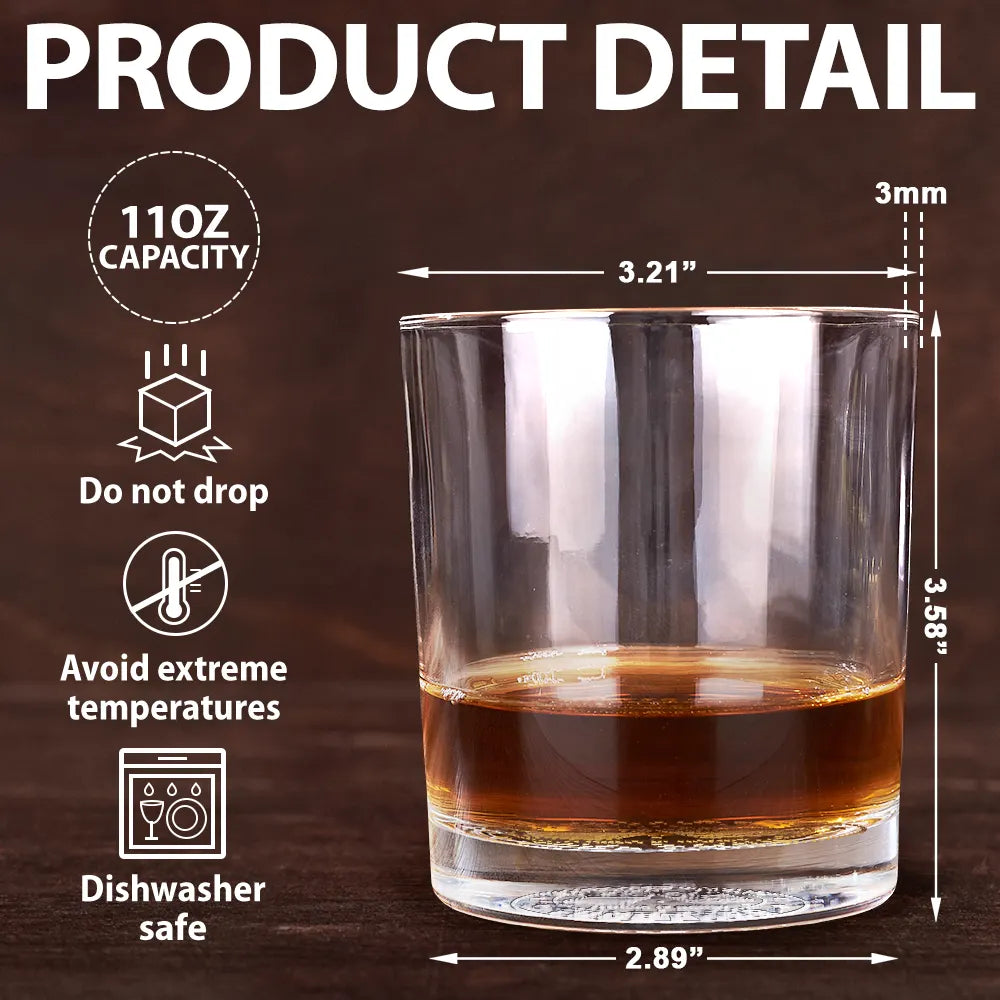 Our First Father's Day Together - Personalized Engraved Whiskey Glass