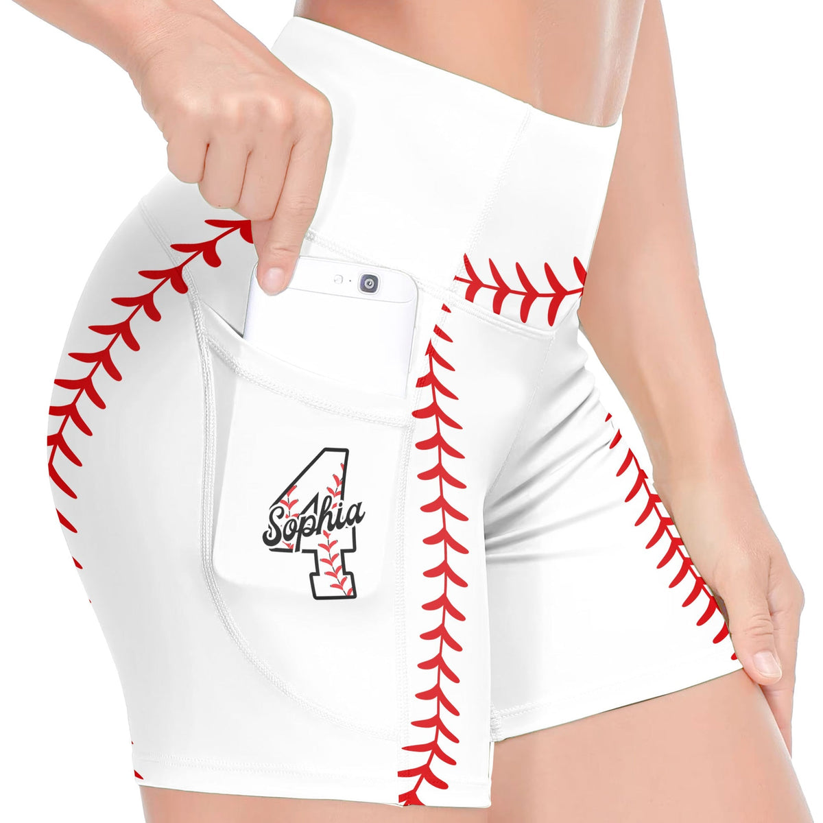 Personalized Women's Workout Shorts  Baseball Softball Football Basketball Lover