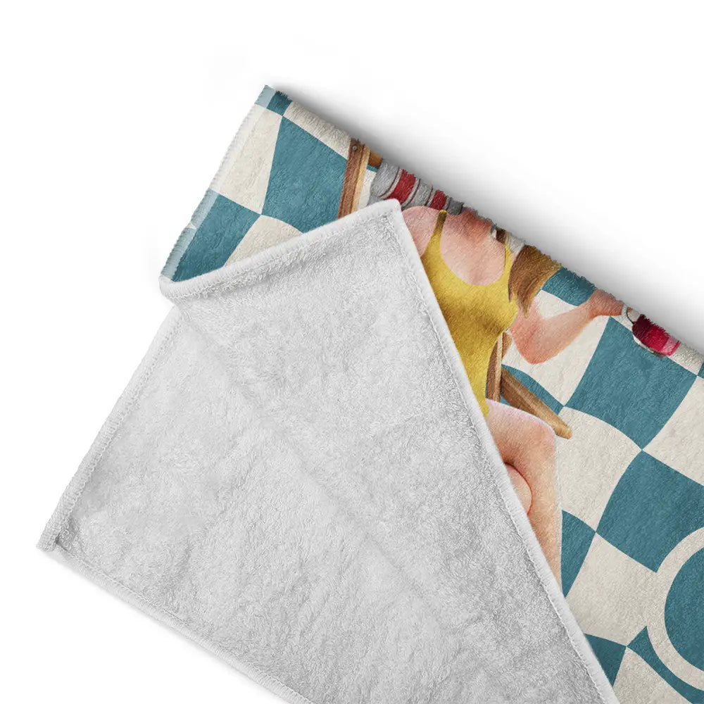 Just A Girl Who Loves Beach - Personalized Beach Towel