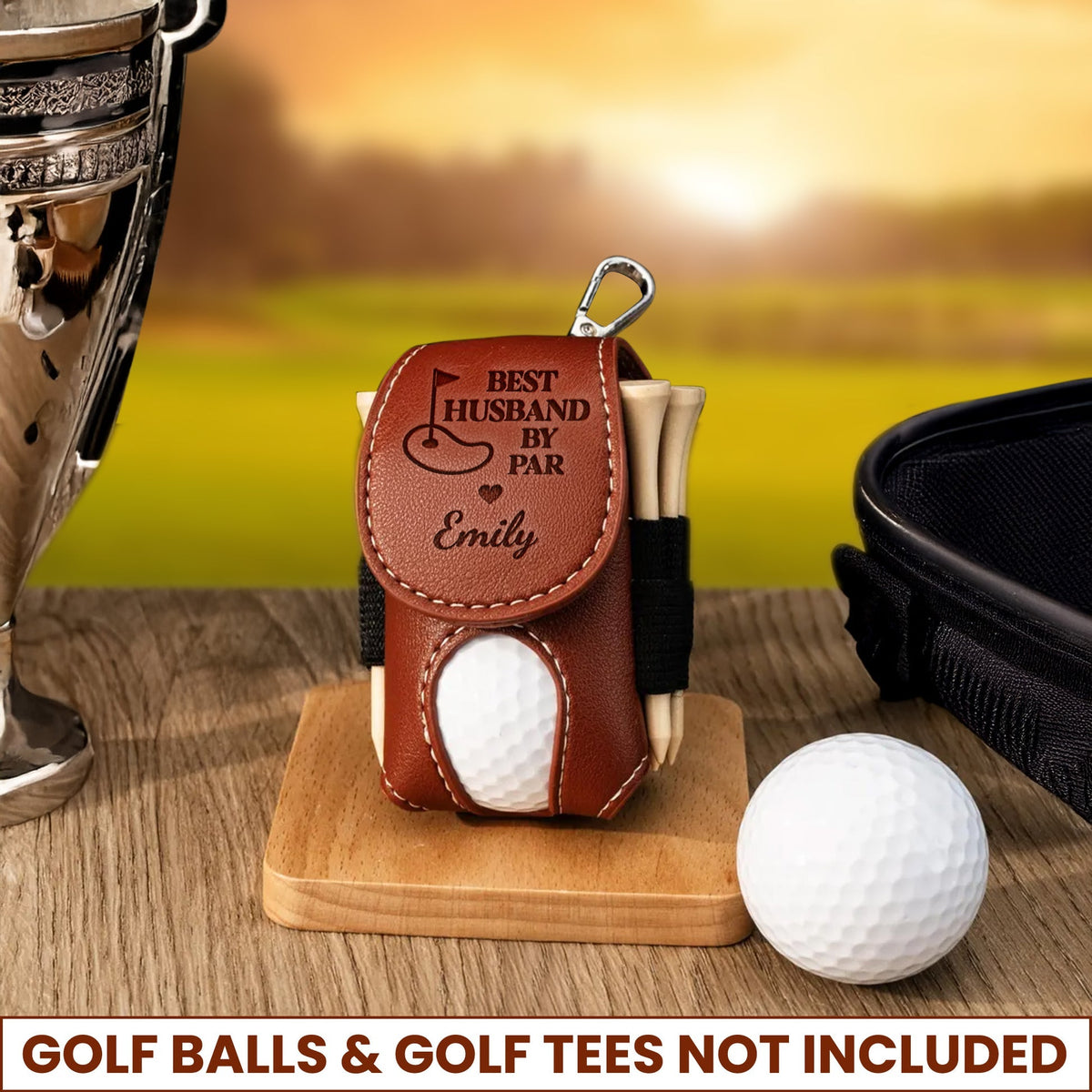 Best Husband By Par - Personalized Golf Ball Holder