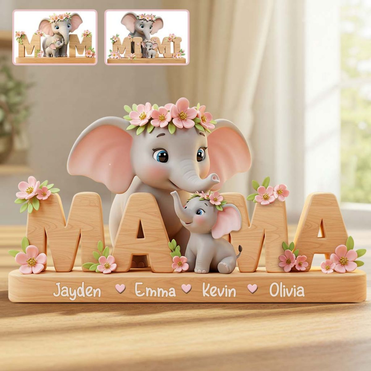 Best Mom/ Grandma Ever - Personalized Mother Custom Shaped Acrylic Plaque With Name