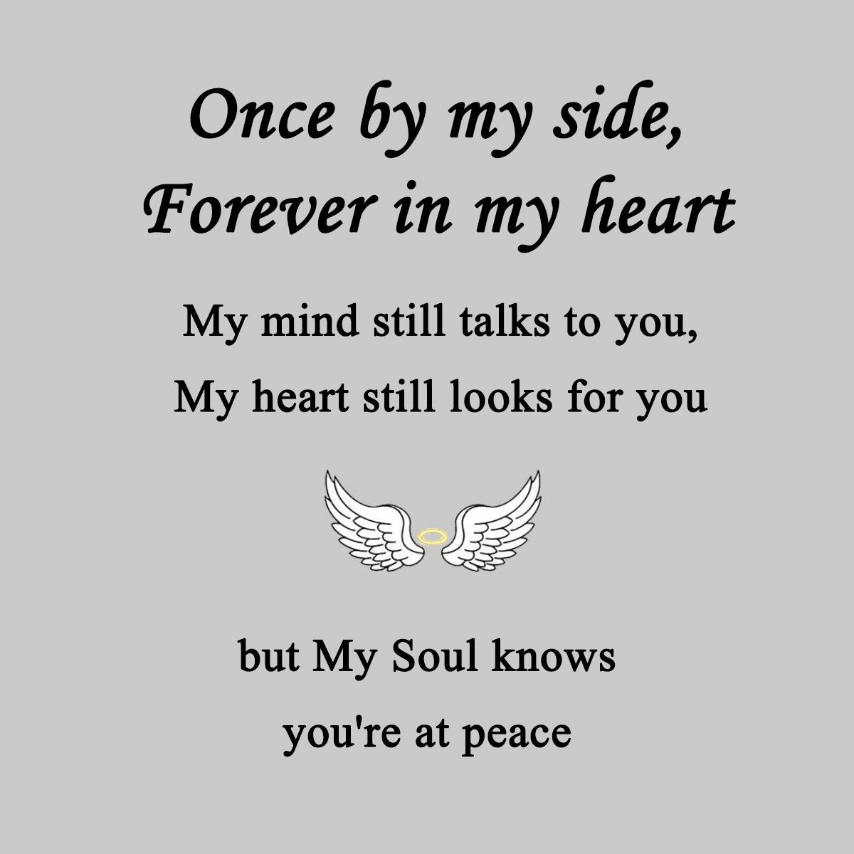 Personalized Infinity Angel Wing Memorial Birthstone Ring