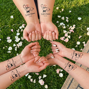 Custom Face Wedding Temporary Tattoos Wedding Party Favors - Personalized Tattoo