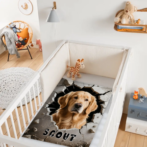 Custom Dog Blanket Personalized Wall Breaking Pet Throw