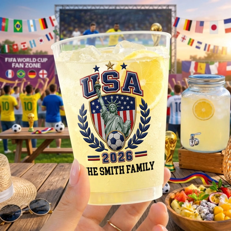 Custom Soccer Party Cups - Personalized Birthday Gifts For Soccer Lovers