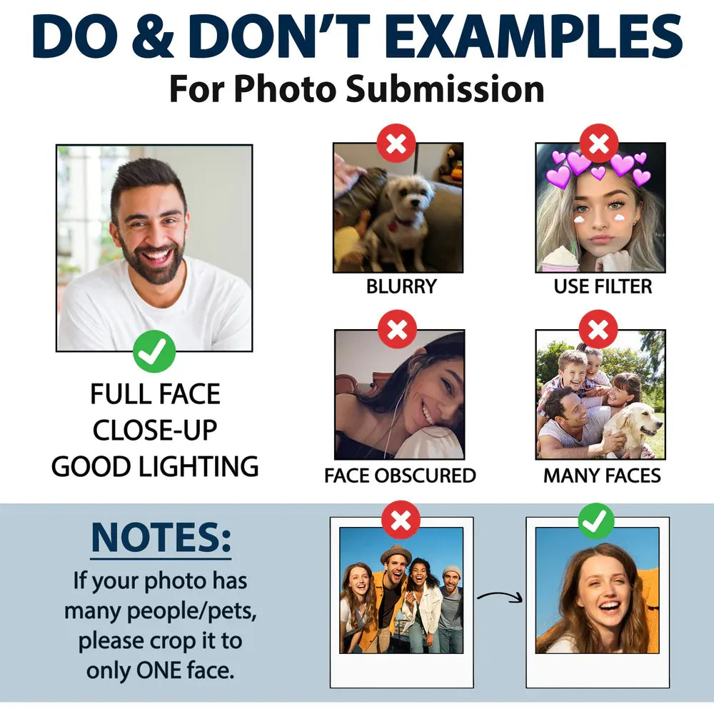 Custom Photo Funny Face Pet Kid Family - Personalized Acrylic Earrings