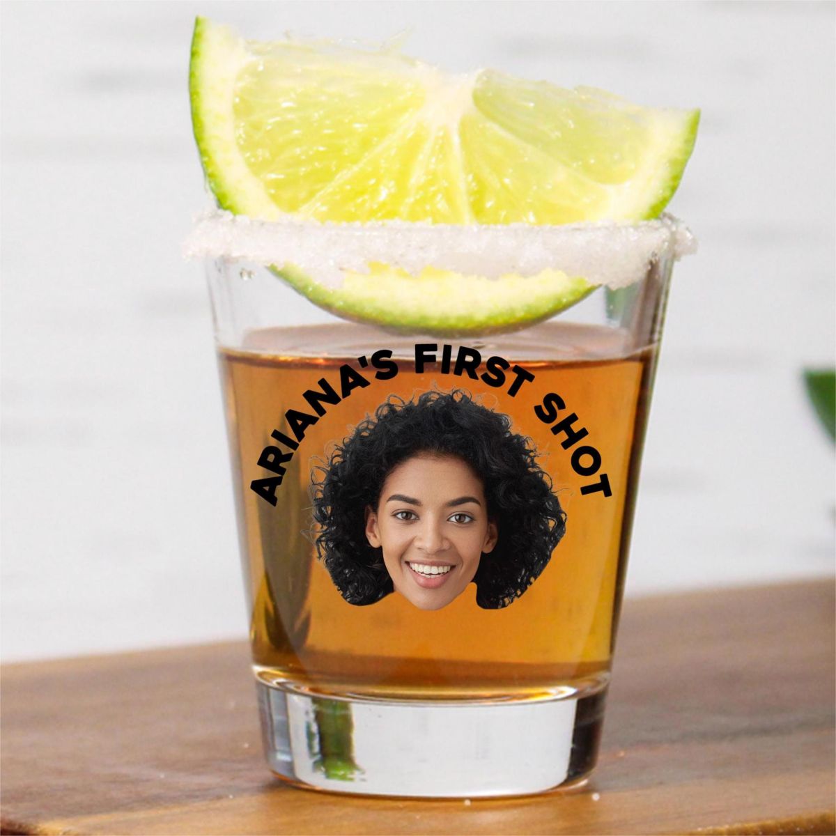 Personalized Custom Text Face Shot Glasses