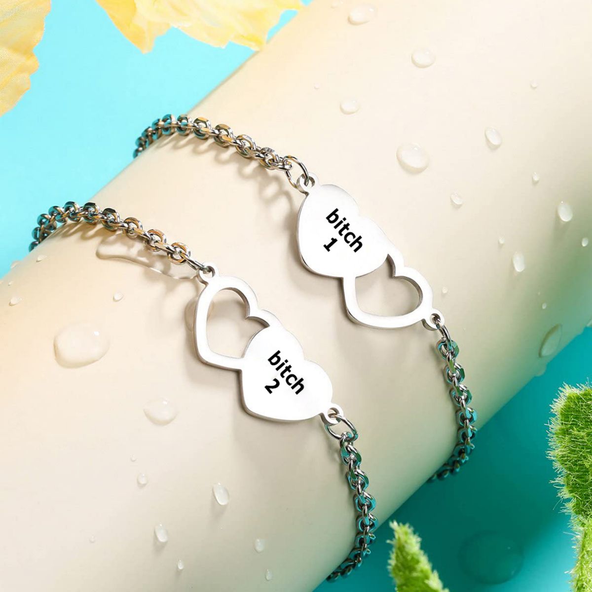 Friendship Heart Set Bracelet For Best Friend - barods Friendship Heart Set Bracelet For Best Friend - barods