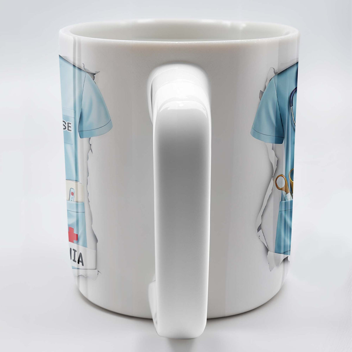 Celebrate Your Favorite Nurse, Nurse Uniform And Medical Tools, Personalized Coffee Mug, Gift For Nurses