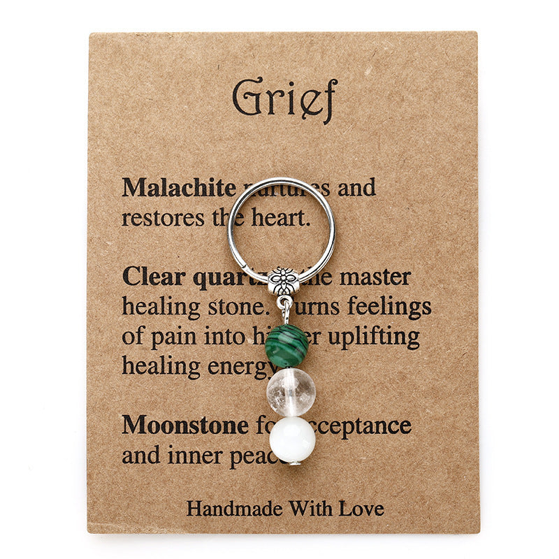 Crystal keychain,Healing crystals,Sad, A new beginning,Love yourself, Good luck with that,Success,Crystal gift