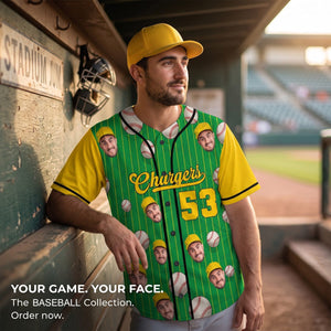 Custom Photo Baseball Jersey – Personalized Sport Lovers Shirt With Team Name