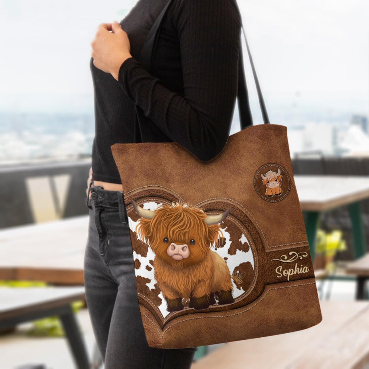 Just A Girl Who Loves Highland Cows - Personalized Tote Bag