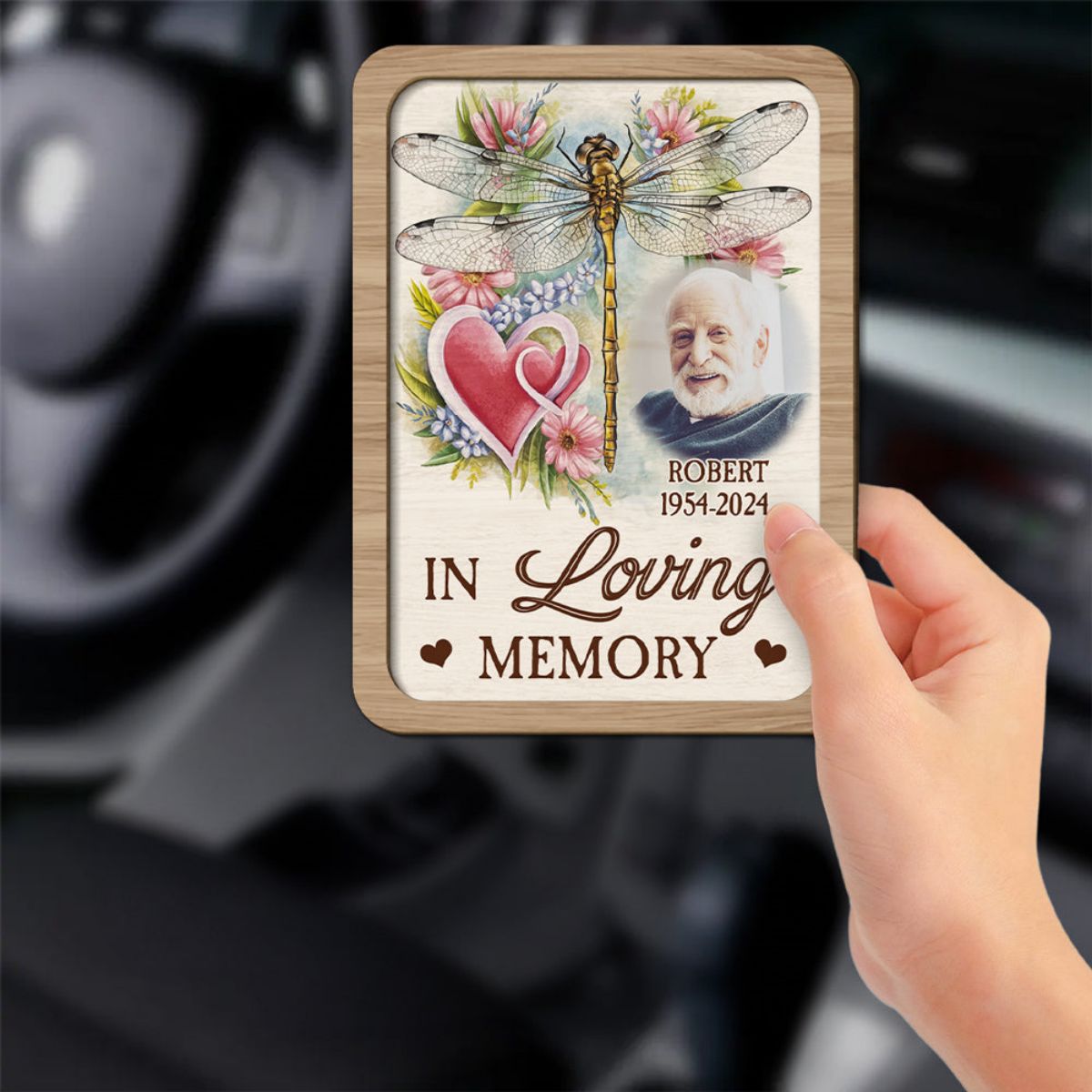 I Am Always With You - Personalized Dragonfly Car Visor Clip