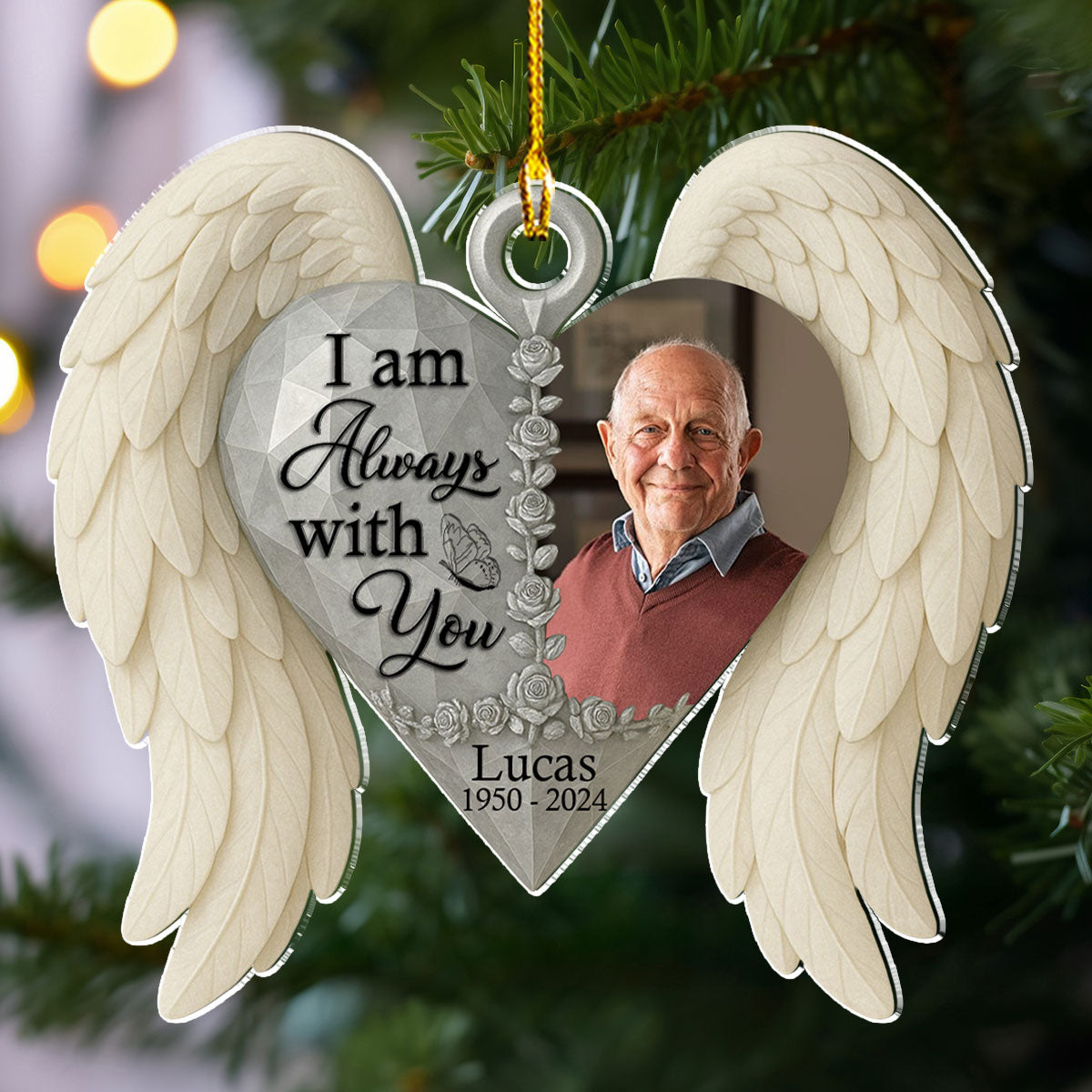 With You Forever - Personalized Memorial Acrylic Ornament