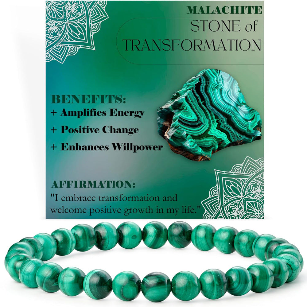 Energy & Love • Natural Stone Elastic Rope Bracelet