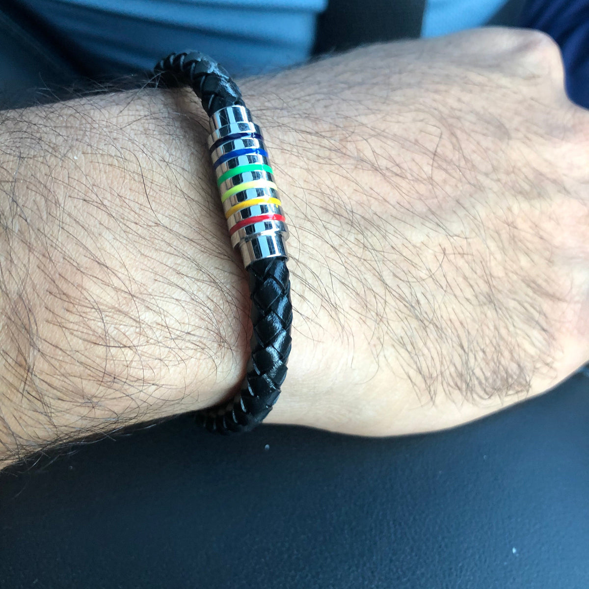 Pride Day - Rainbow Coloured Clasp Magnetic Bracelet