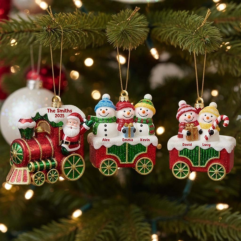 2025 Family Christmas Train - Personalized Ornament