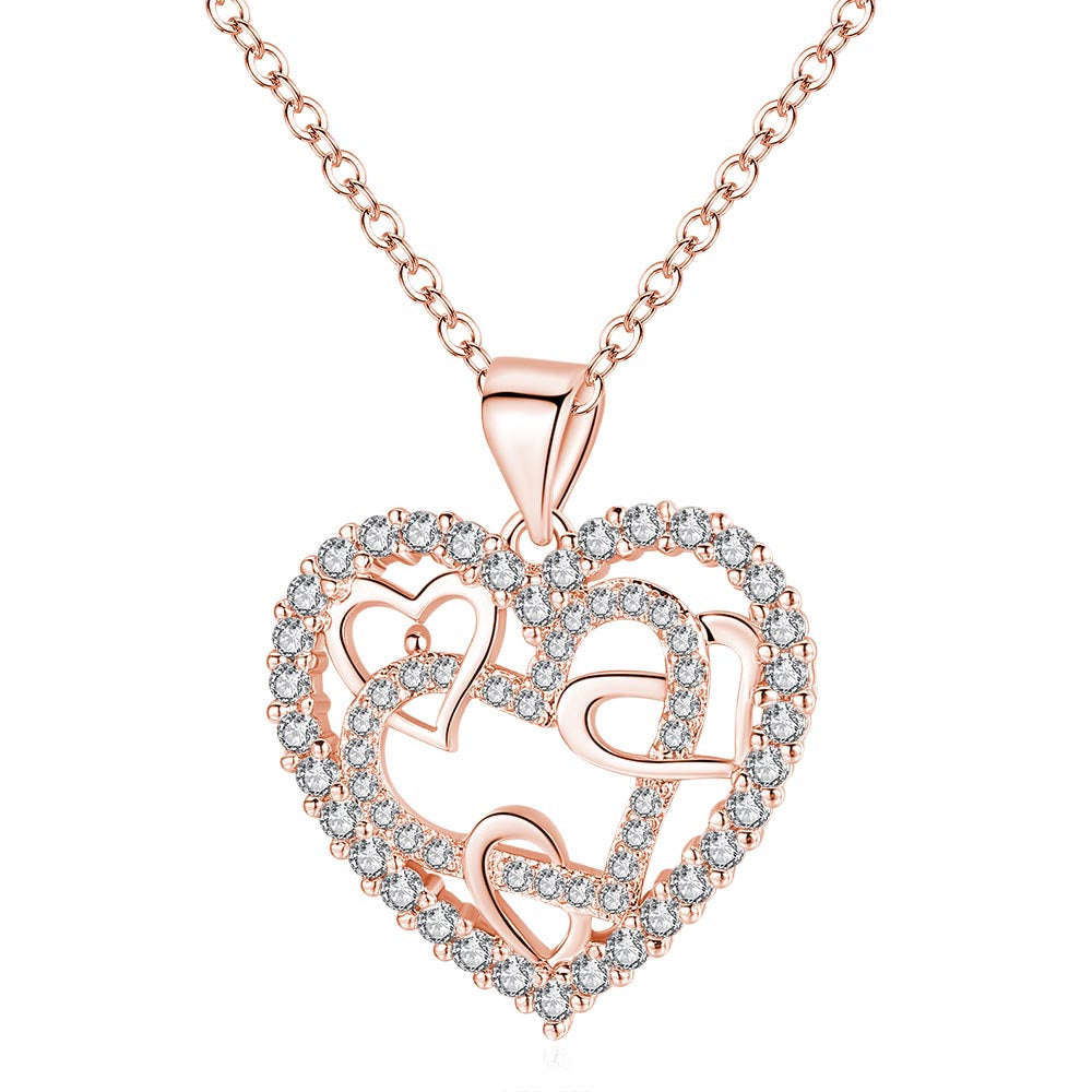 Sisters of my soul & Friends of my heart - Interlocking Hearts Necklace