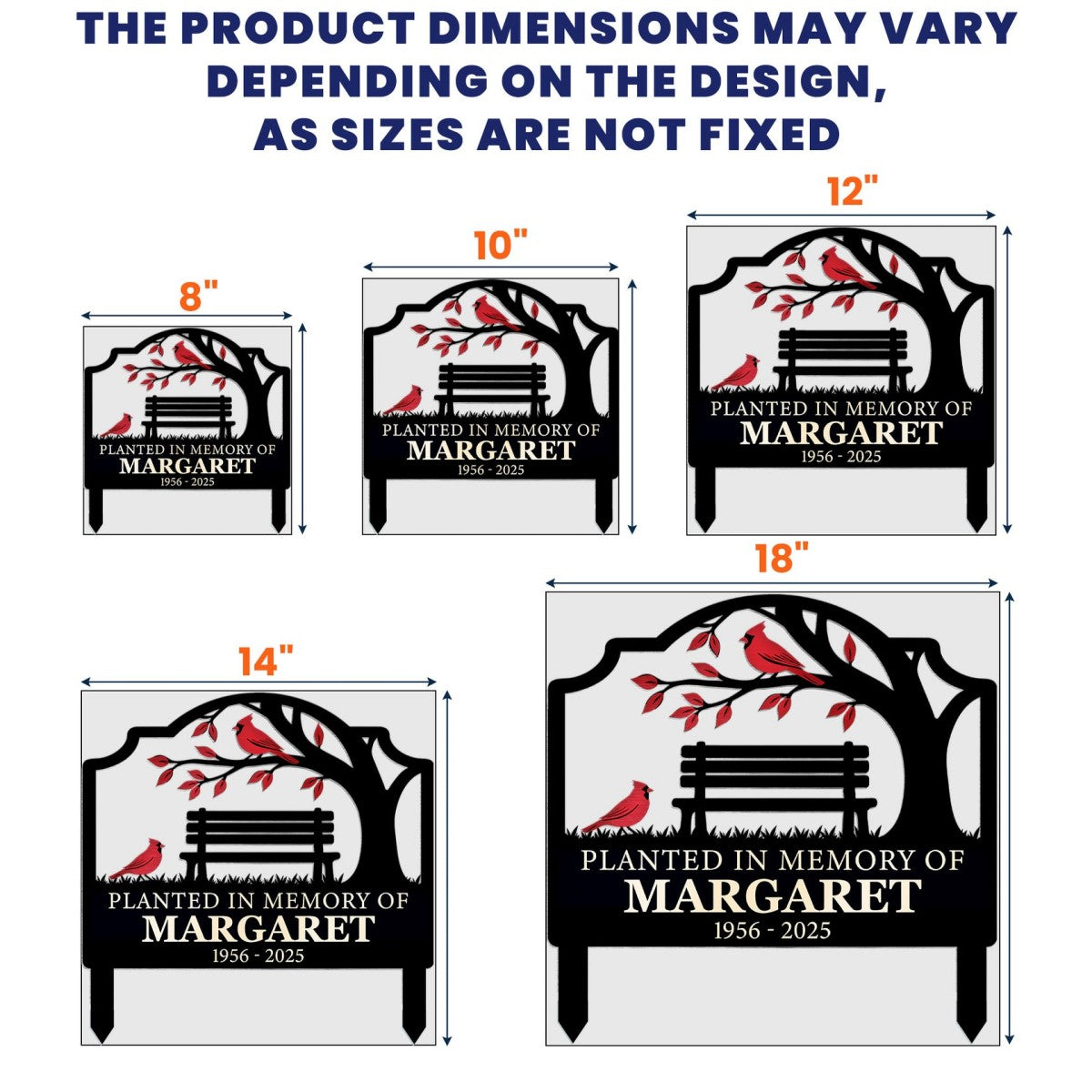 Not A Day Goes By That You Are Not Missed Personalized Metal Garden Stake