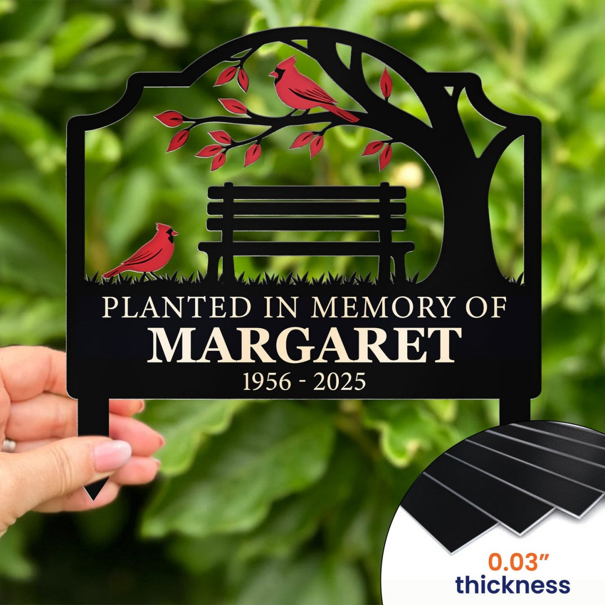 Not A Day Goes By That You Are Not Missed Personalized Metal Garden Stake