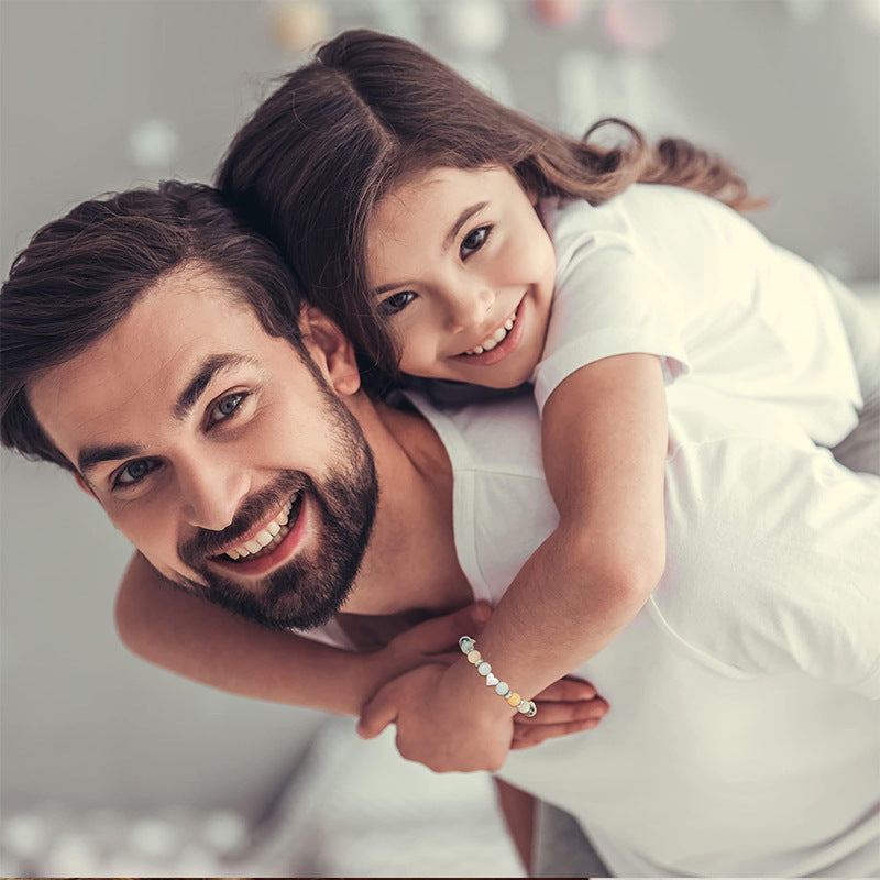 Hand Woven Bracelet With Gift Card, Healing Crystal Bracelet Mother's Day Gift