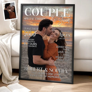 Love Finds Us Every Day-Personalized Poster Gifts For Husband And Wife