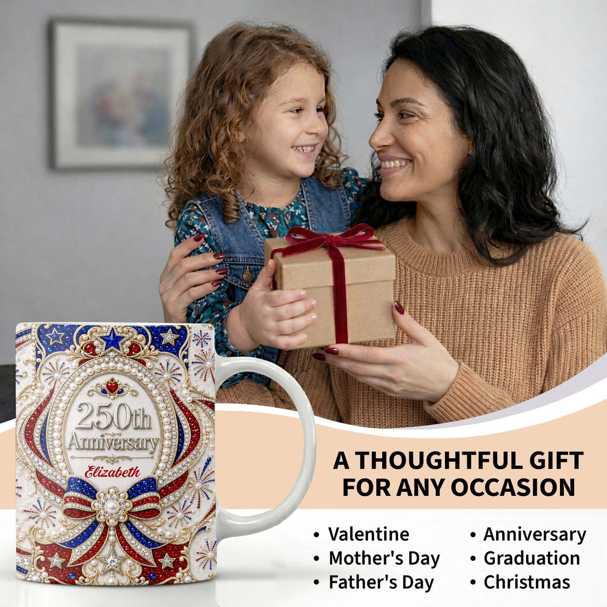 250th Anniversary Personalized Mug Gift For Patriots