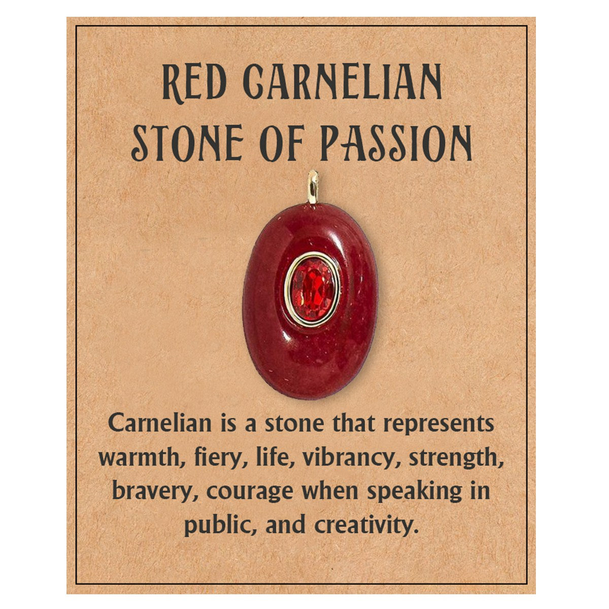 Natural Stone Precious Pendant Necklace