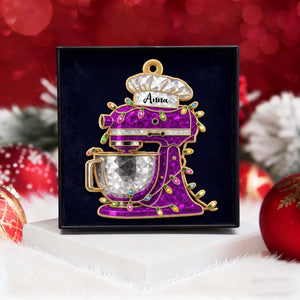 Personalized Cream Mixer Baking Ornament – Custom Kitchen Christmas Keepsake