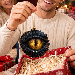 Mythical Beast Personalized Fantasy Eye Christmas Ornament – Book Lover Keepsake