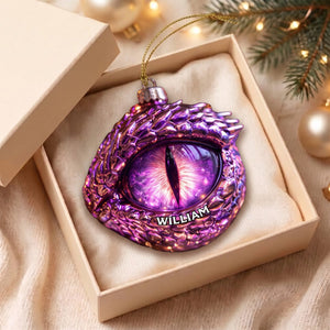 Mythical Beast Personalized Fantasy Eye Christmas Ornament – Book Lover Keepsake