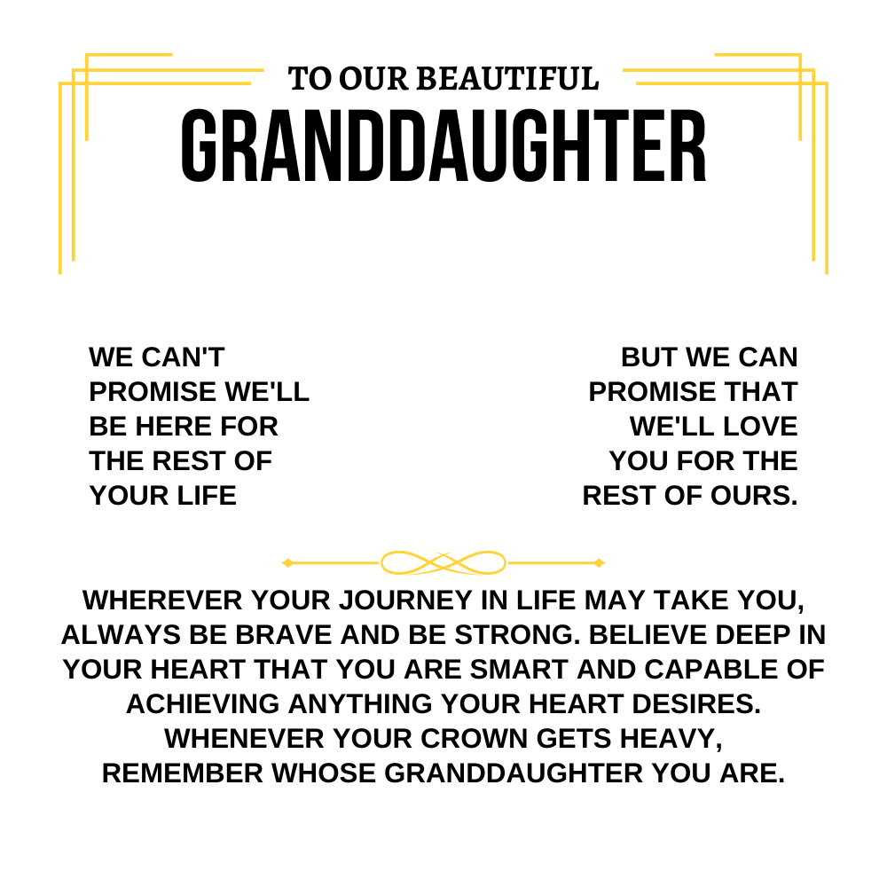 To My Beautiful Granddaughter - Intertwined Hearts Keepsake Necklace