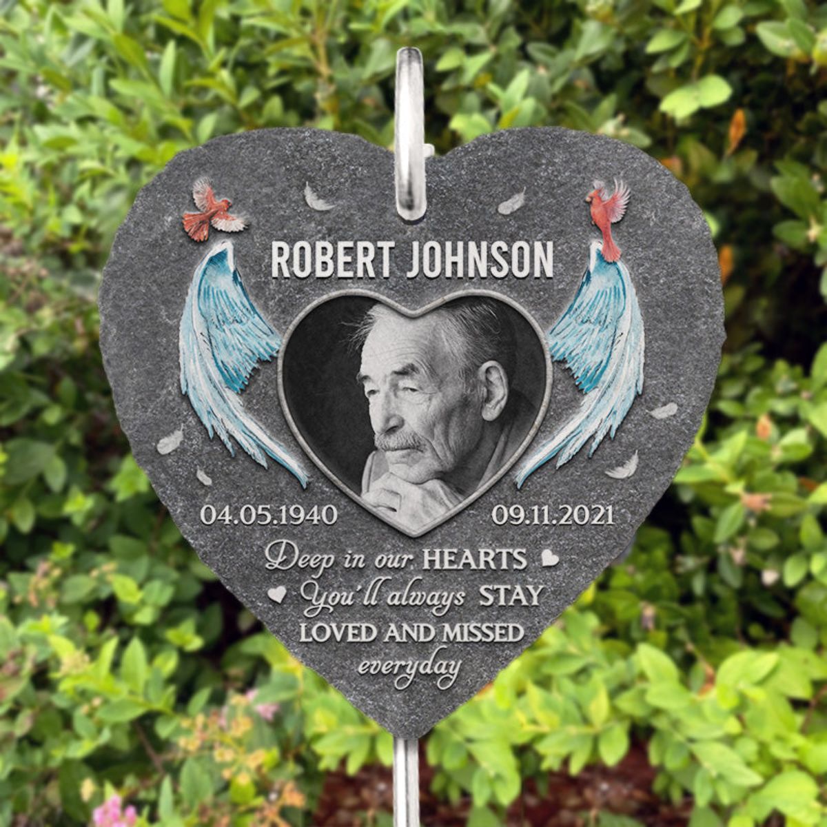 You Will Always Be Loved - Memorial Personalized Memorial Garden Slate & Hook