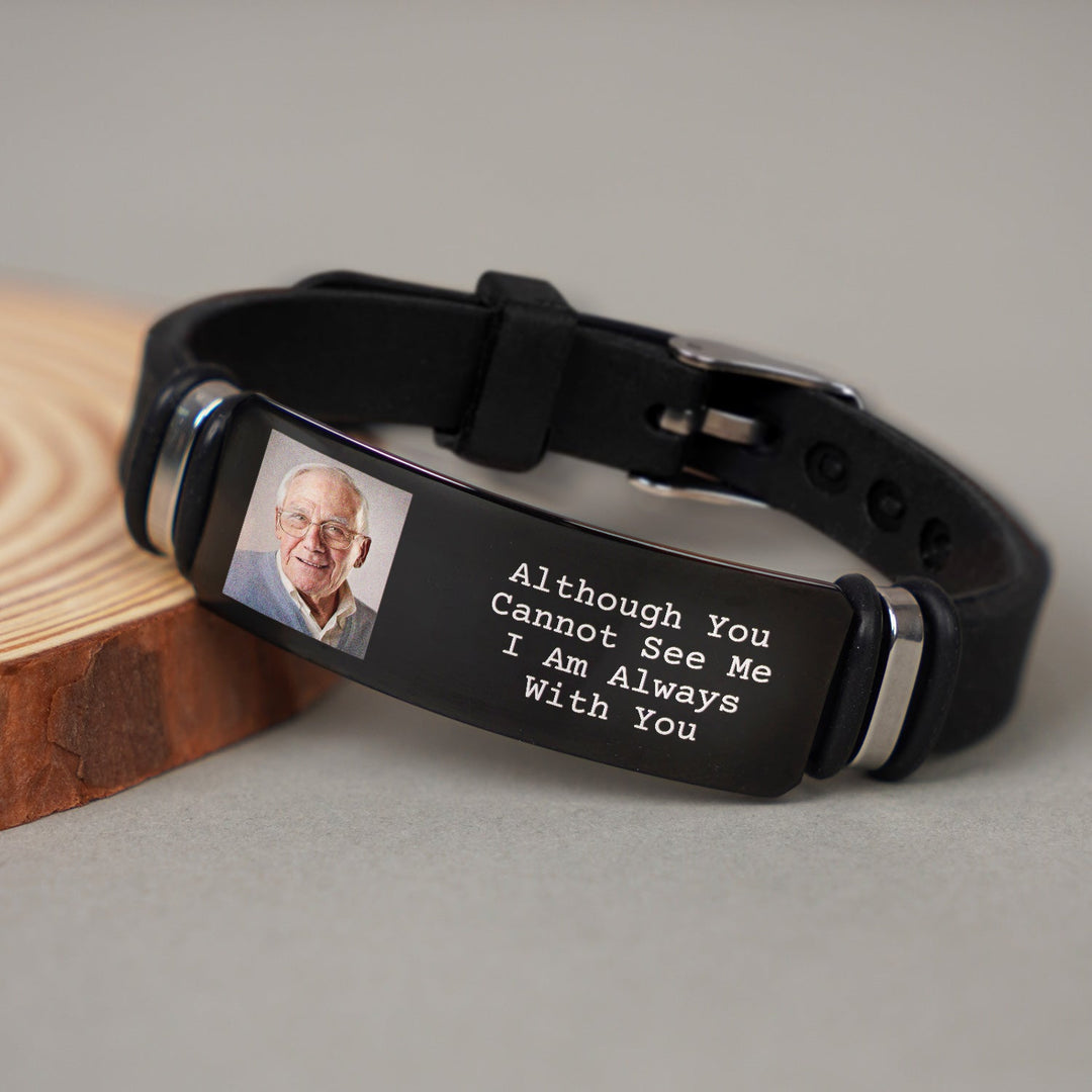 I Will Carry You With Me Until I See You Again - Custom Photo Bracelet, Sympathy Gift