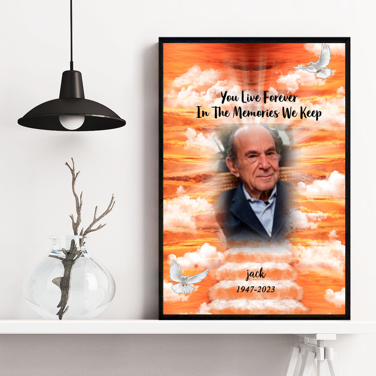 I Will Miss You Personalized Memorial Canvas/Poster