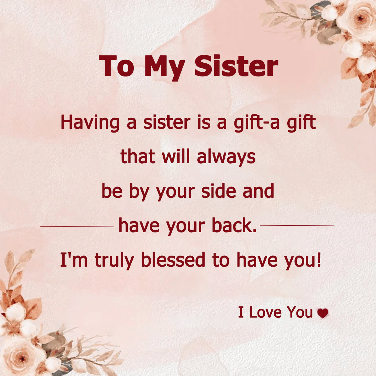 The Love Between Sisters - Personalized Bangle Bracelet Cuff For Sister, Bestie, Best Friend