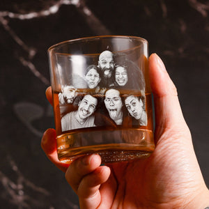 We Love You Every Day - Personalized Whiskey Glass With Photo