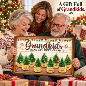 The Greatest Joy Of All – Personalized Horizontal Canvas| Custom Family Keepsake Gift For Grandparents