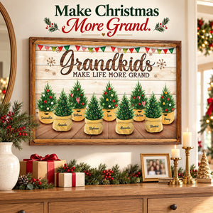 The Greatest Joy Of All – Personalized Horizontal Canvas| Custom Family Keepsake Gift For Grandparents