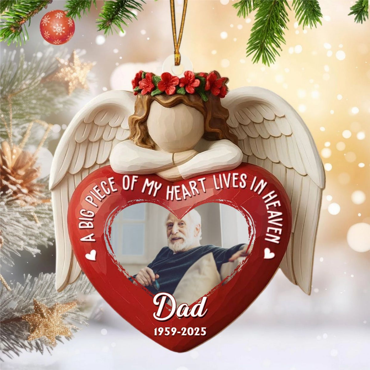 A Big Piece Of My Heart - Personalized Acrylic Ornament