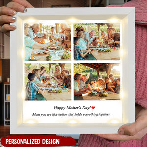 Personalized Custom Photo Frame with Text Shadow Light Box