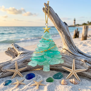 Sea Glass Tree – Personalized Acrylic Ornament