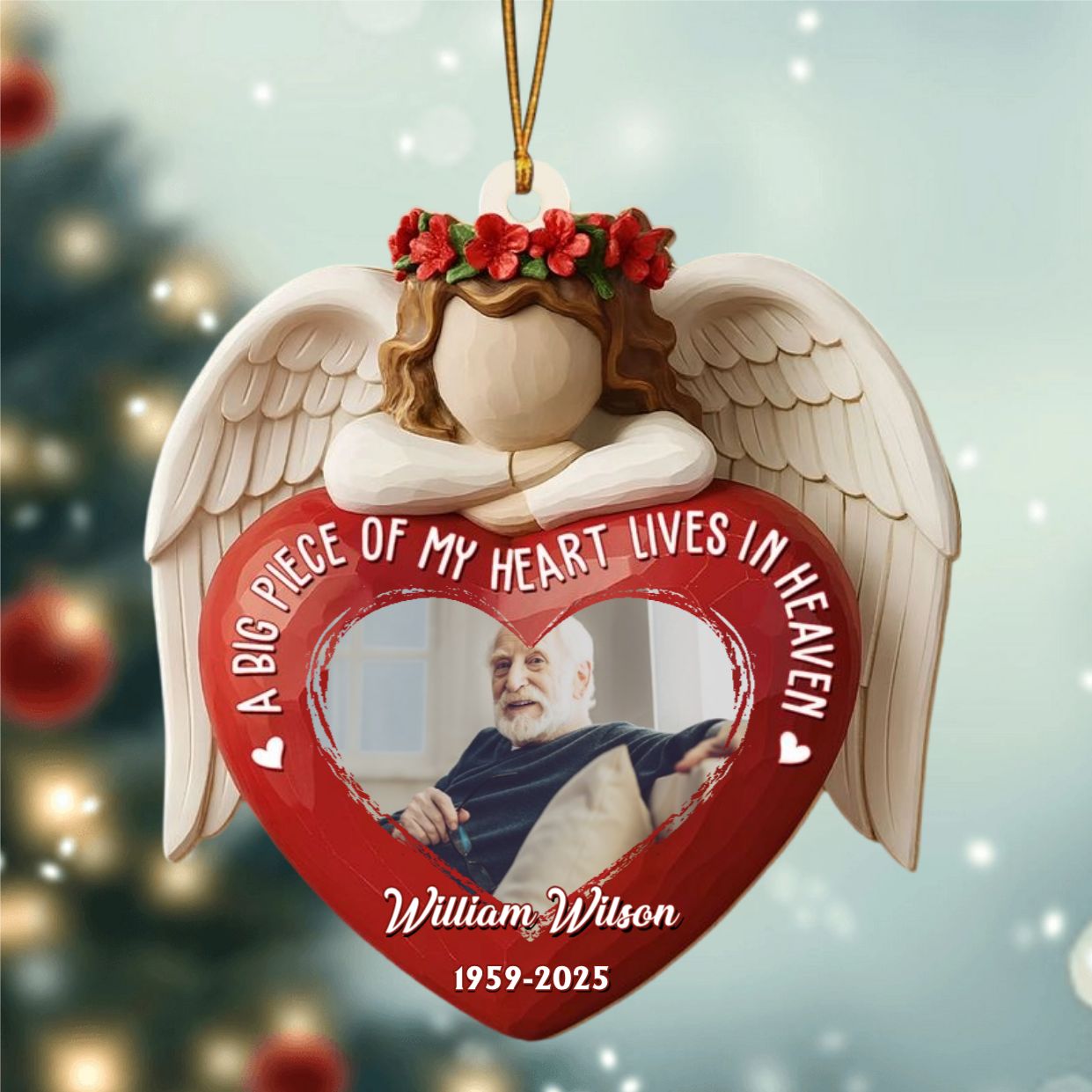 A Big Piece Of My Heart - Personalized Acrylic Ornament