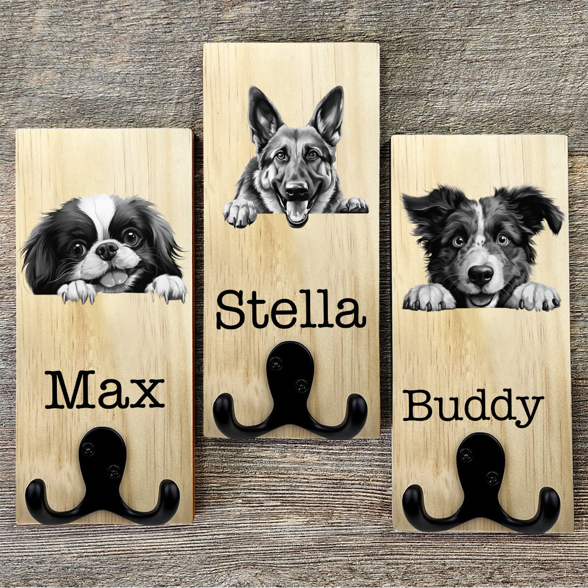 Personalised Dog Lead Hook Hanger, Dog Gift, Pet Presant