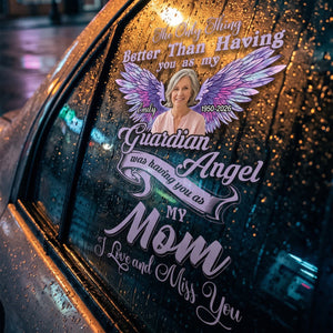 Memorial Gift For Loss Of Loved One – Personalized Decal "I Love And Miss You Mom"