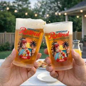 Custom Photo Party Cups - Personalized Funny Retirement Gifts For Her, Him